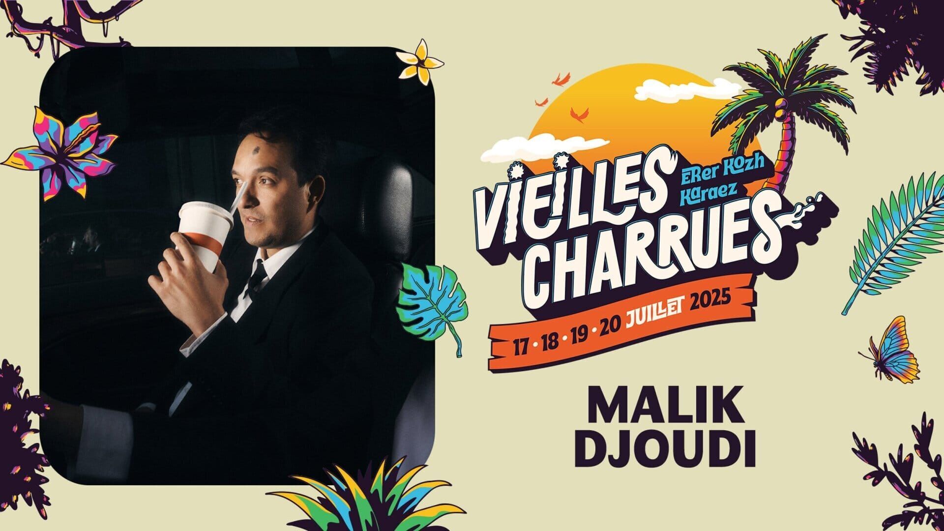 Malik Djoudi en concert aux Vieilles Charrues 2025
