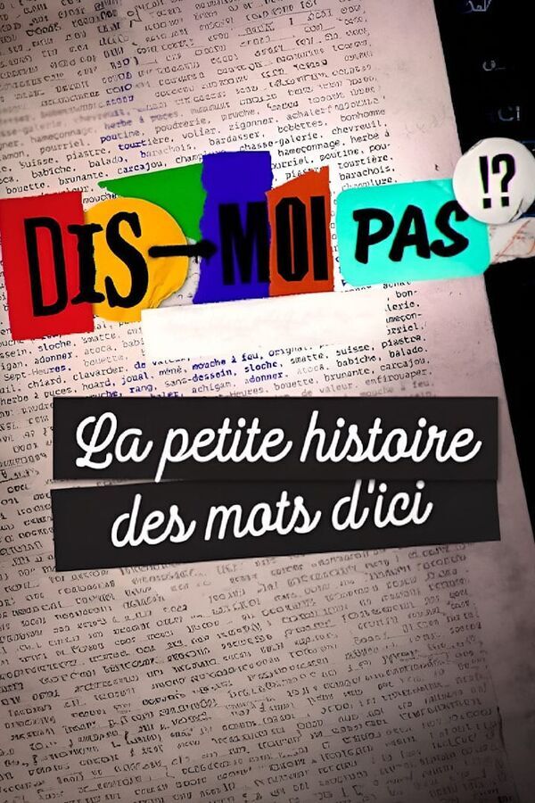 Dis-moi pas!? La petite histoire des mots d'ici