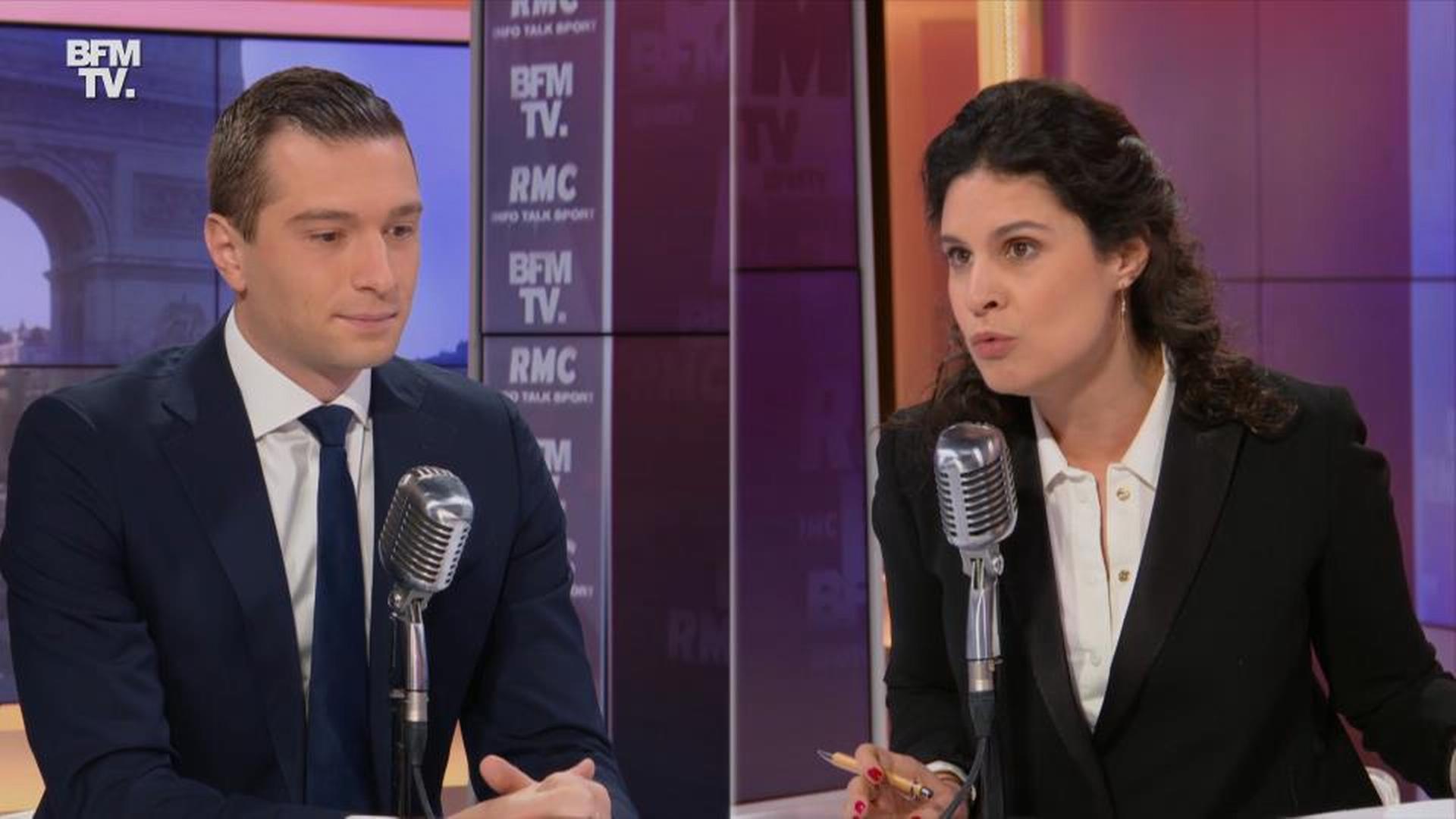 Replay Jordan Bardella face à Apolline de Malherbe voir l'intégralité