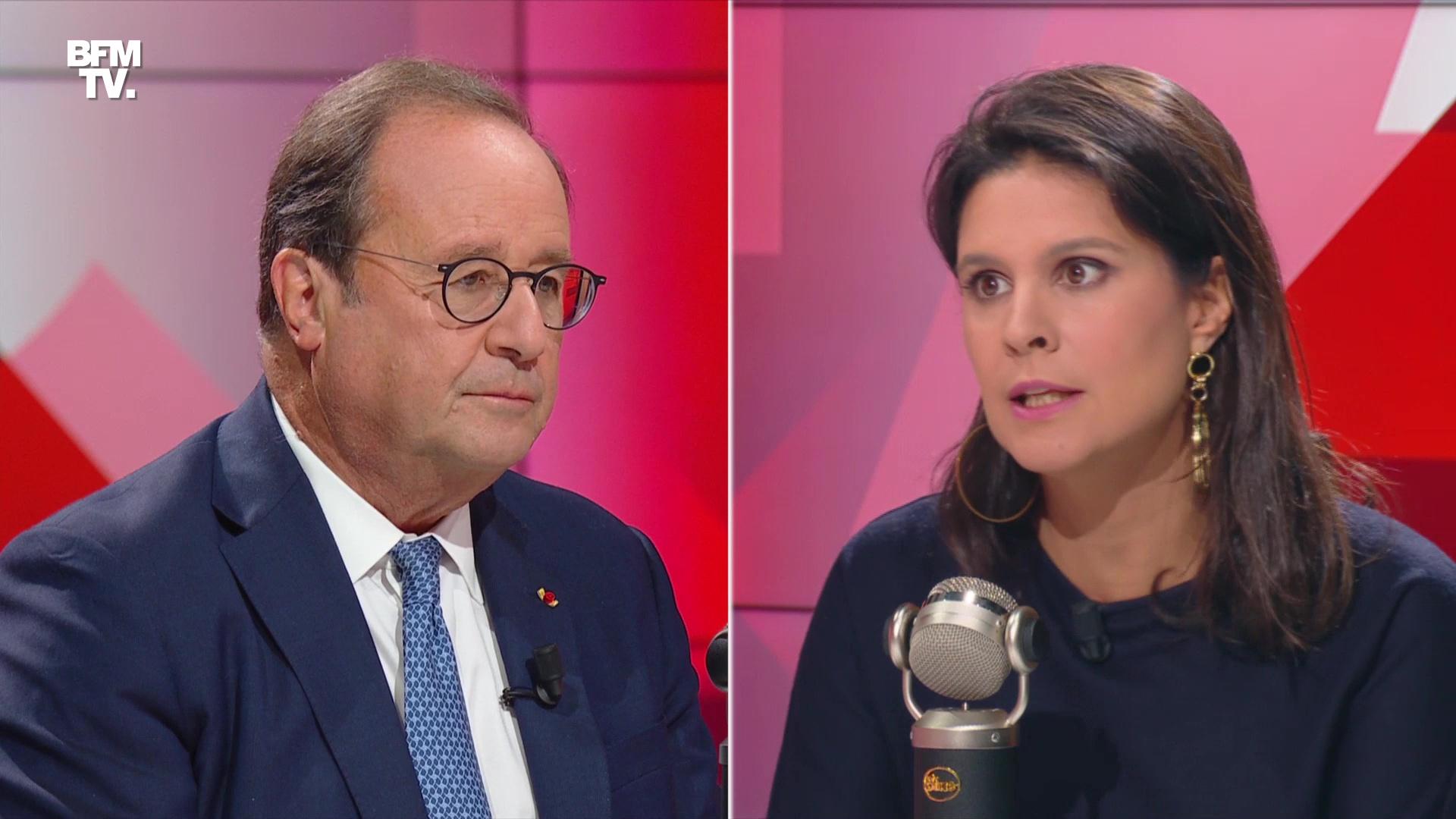 Replay François Hollande face à Apolline de Malherbe voir l