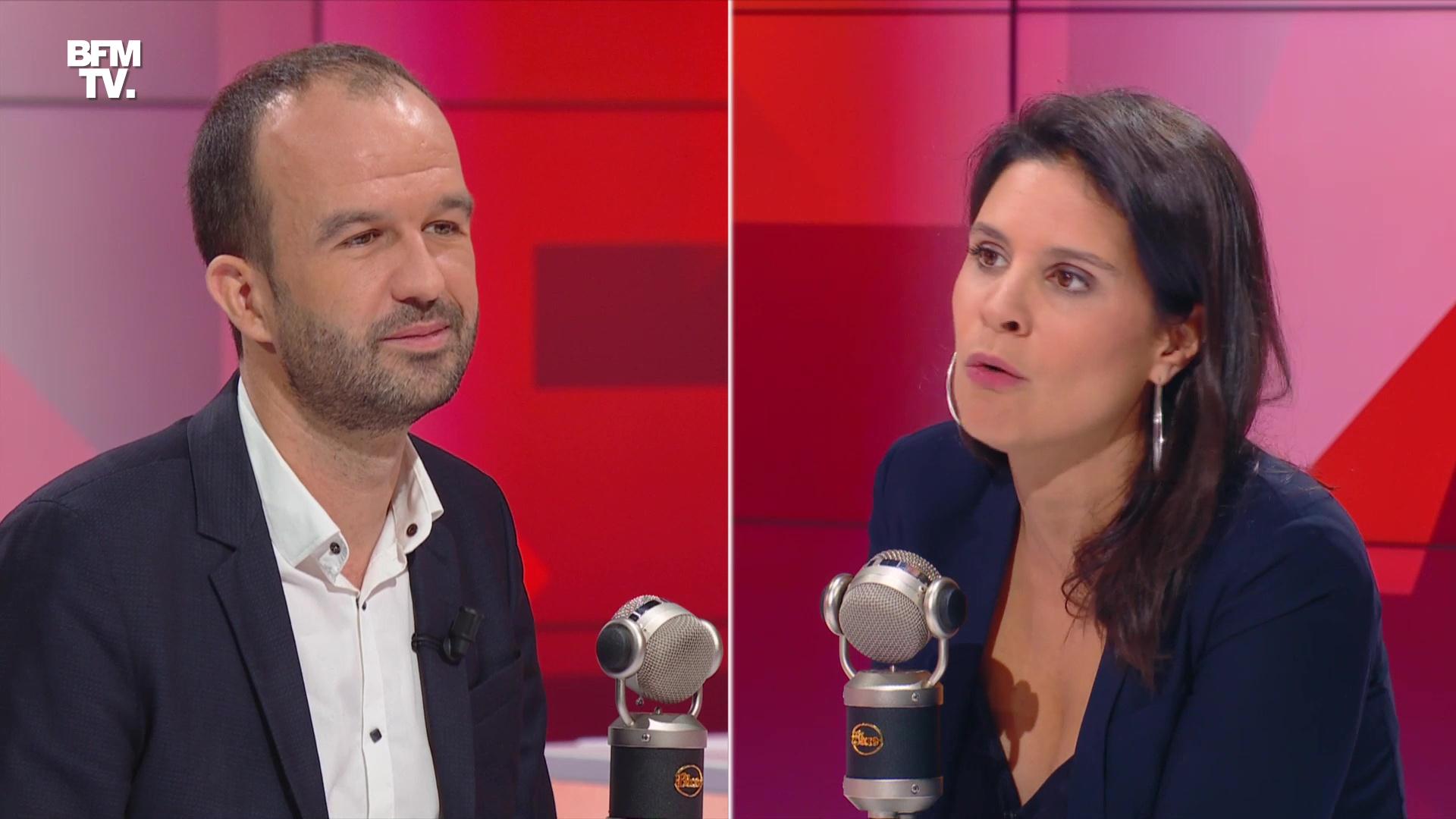 Replay Manuel Bompard face à Apolline de Malherbe voir l'intégralité