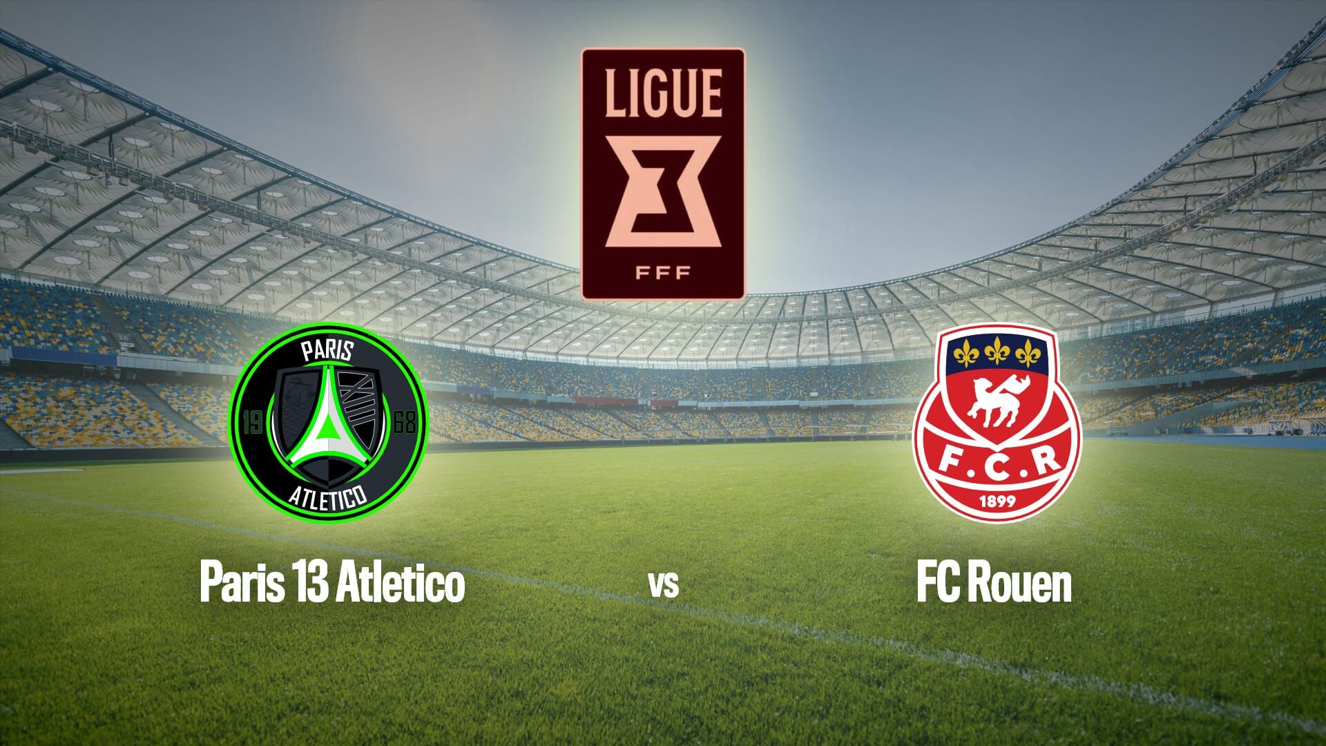 Football : Ligue 3 | Paris 13 Atletico / Rouen